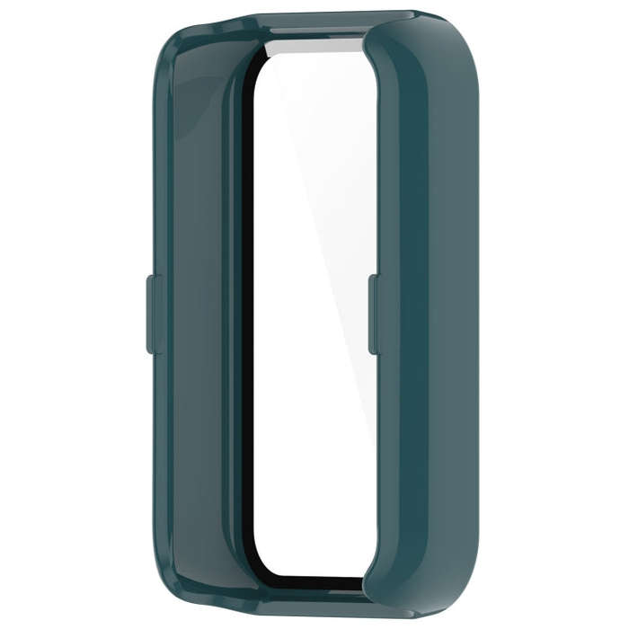 For Honor Band 9 PC + Tempered Film Integrated Watch Protective Case(Pine Green)