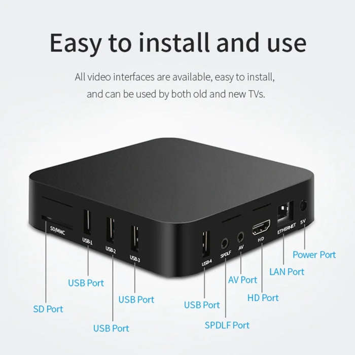 MXQ Pro RK3228A Quad-Core CPU 4K HD Network Set-Top Box, RAM:2GB+16GB(US Plug)