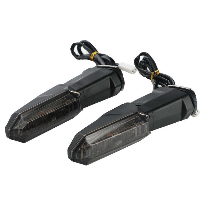 For Kawasaki Versys 650 Z1000R Motorcycles LED Turn Signal Light(Black)