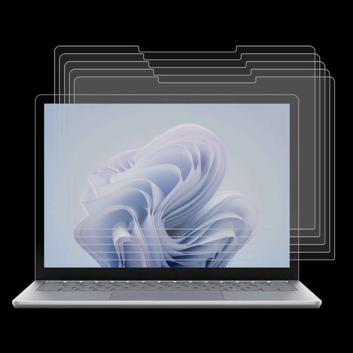 For Microsoft Surface Laptop 6 15 25pcs 9H 0.3mm Explosion-proof Tempered Glass Film