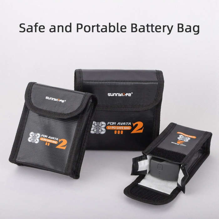 For DJI Avata 2 Sunnylife Battery Explosion-proof Safe Bag Protective Li-Po Safe Bag(For 1pc Batt...