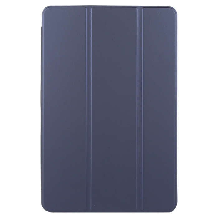 For Huawei MatePad SE 11 2024 Tri-fold Silicone Leather Tablet Case(Dark Blue)
