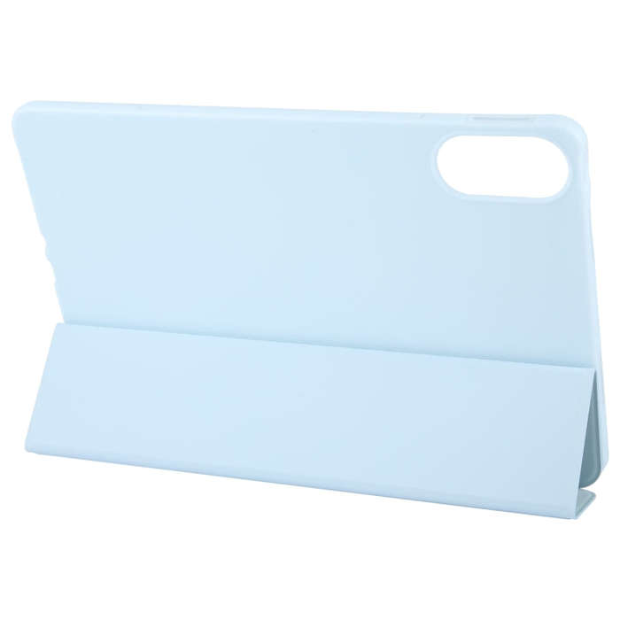 For Huawei MatePad SE 11 2024 Tri-fold Silicone Leather Tablet Case(Ice Blue)