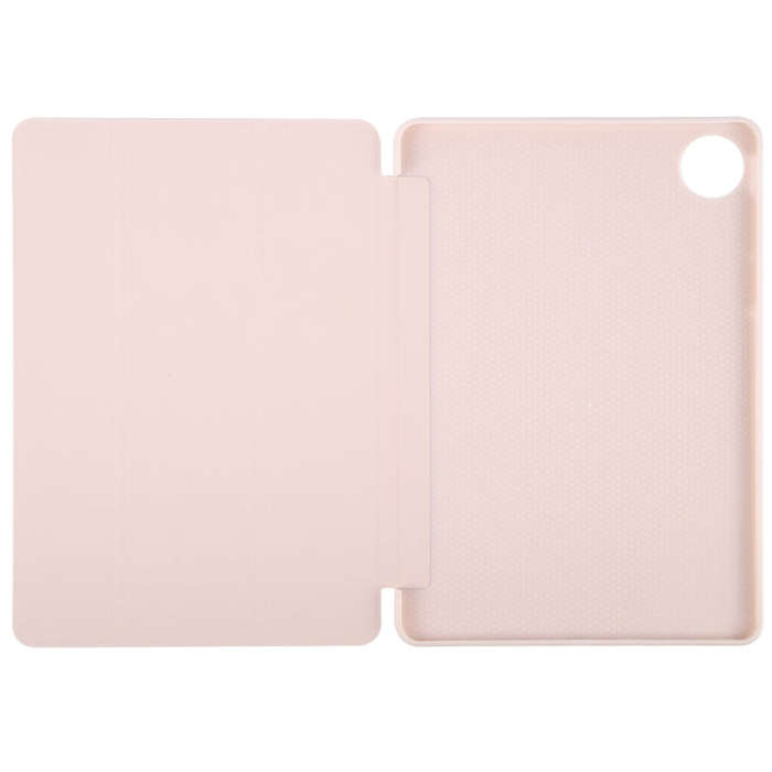 For Huawei MatePad Pro 12.2 Tri-fold Silicone Leather Tablet Case(Pink)