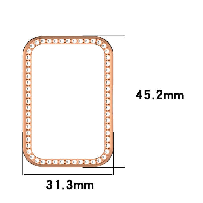For Samsung Galaxy Fit 3 Diamond Half Pack Hollow PC Watch Protective Case(Starlight)