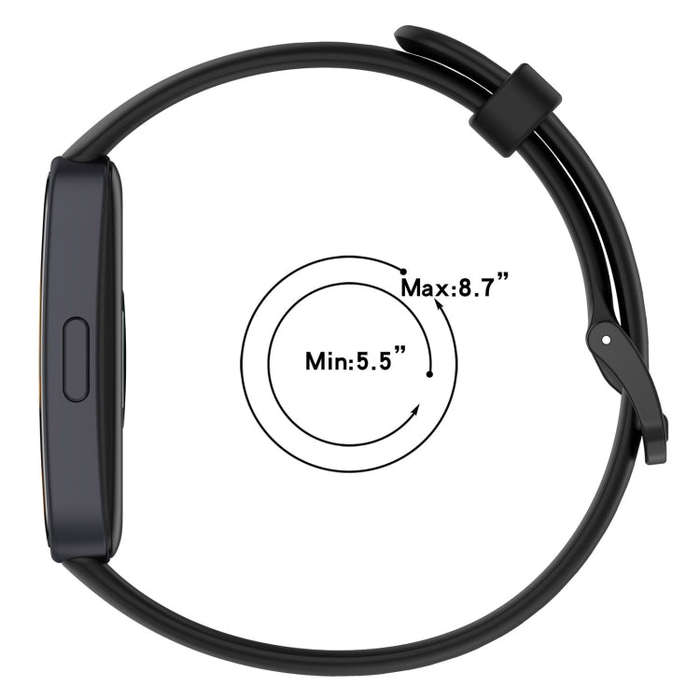 For Huawei Band 10 / 9 / 8 Solid Color Colorful Buckle Silicone Watch Band(White)