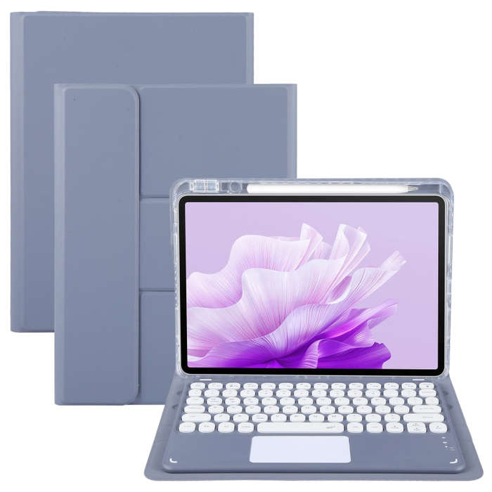 For Huawei MatePad Air 11.5 Round Button Bluetooth Keyboard Rotatable Holder Leather Case with To...