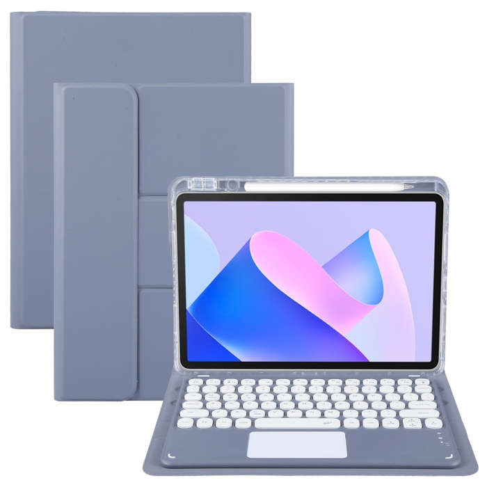 For Huawei MatePad 11 2023 / 2021 Round Button Bluetooth Keyboard Rotatable Holder Leather Case w...