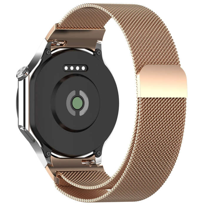 For OPPO Watch X2 / OnePlus Watch 3 Milan Magnetic Steel Mesh Watch Band(Rose Gold)