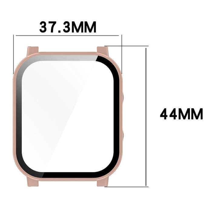For Xiaomi Haylou Watch 2 LS02 PC + Tempered Film Integrated Watch Protective Case(Ink Blue)