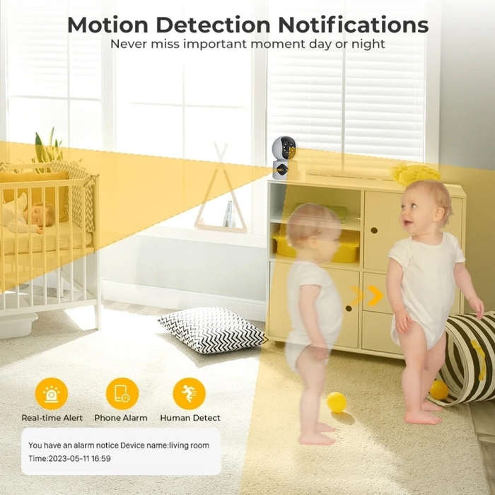 Y6204 4MP Zoom HD Indoor Waterproof Smart WiFi Camera, Specification:AU Plug(White)