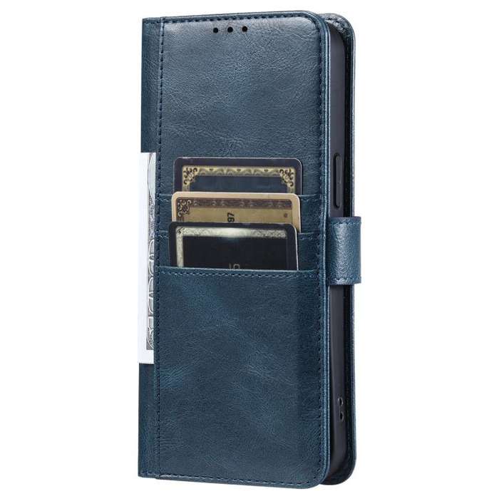 For Motorola Edge 60 Pro Simple 6-Card Wallet Leather Phone Case(Navy Blue)