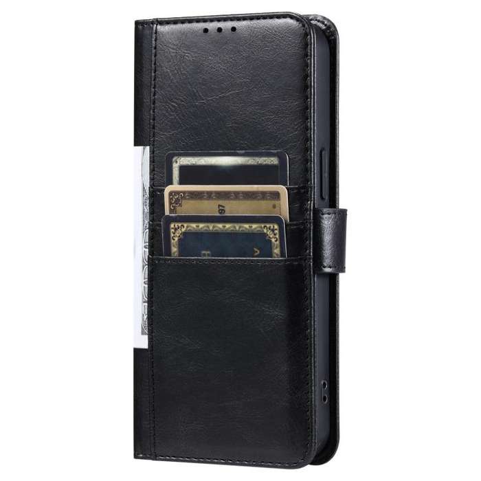 For Motorola Edge 60 Pro Simple 6-Card Wallet Leather Phone Case(Black)