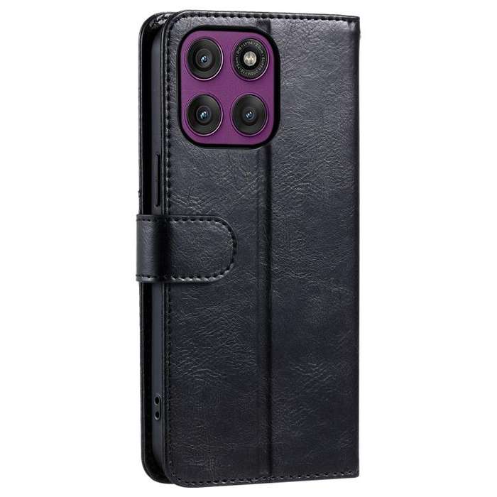For Motorola Edge 60 Pro Simple 6-Card Wallet Leather Phone Case(Black)