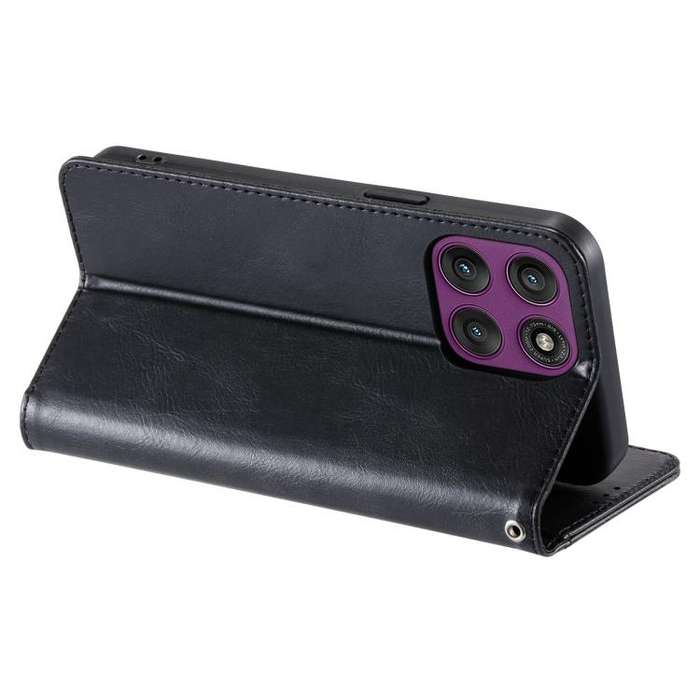 For Motorola Edge 60 Pro Simple 6-Card Wallet Leather Phone Case(Black)