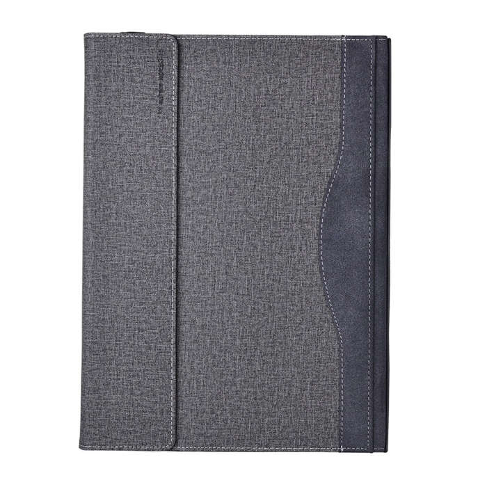 For Lenovo ThinkPad X1 Carbon Gen 11 Cloth Texture Laptop Leather Protective Case(Space Ash)