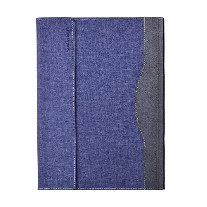 For Lenovo ThinkPad X1 Carbon Gen 9 Cloth Texture Laptop Leather Protective Case(Deep Blue)