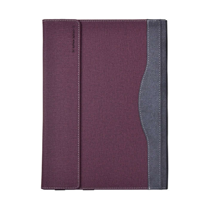 For Lenovo ThinkPad X1 Yoga Gen 8 14 inch Cloth Texture Laptop Leather Protective Case(Wine Red)