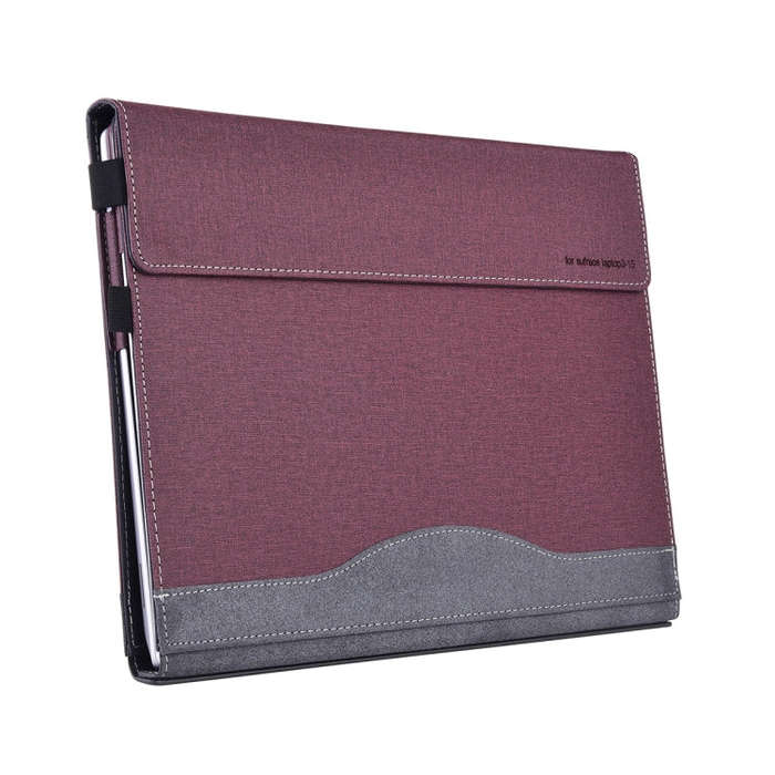 For Lenovo ThinkPad X1 Yoga Gen 8 14 inch Cloth Texture Laptop Leather Protective Case(Wine Red)