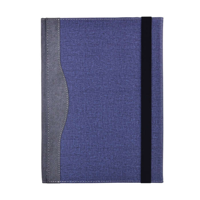 For Lenovo ThinkPad X1 Yoga Gen 5 Cloth Texture Laptop Leather Protective Case(Deep Blue)