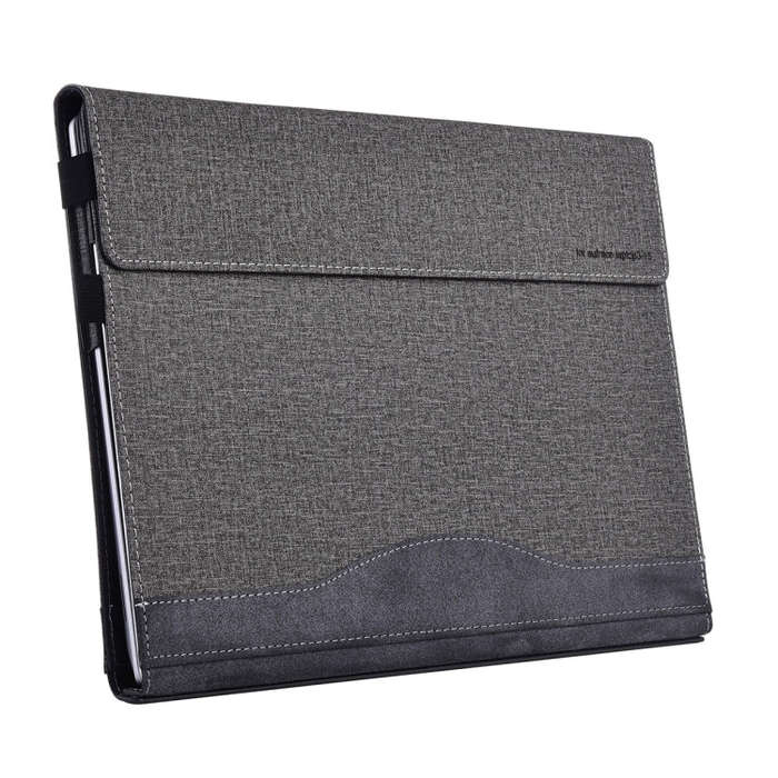 For Lenovo ThinkPad X1 Carbon Gen 8 Cloth Texture Laptop Leather Protective Case(Space Ash)