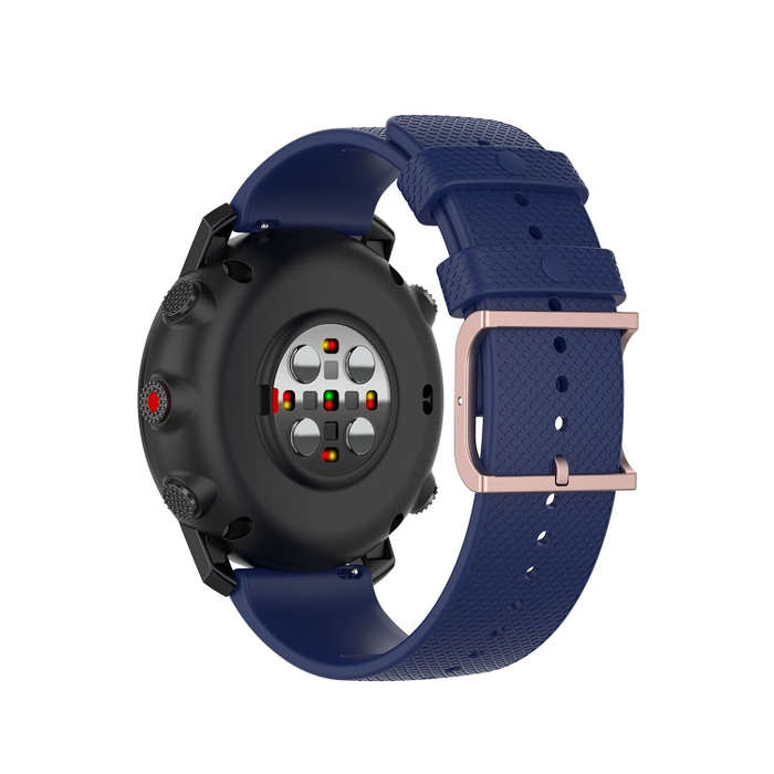 For Polar Grit X / Vantage M 22mm Dot Texture Watch Band(Midnight Blue)