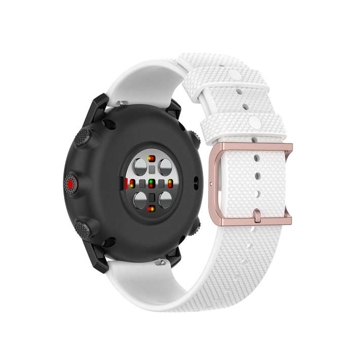For Polar Grit X / Vantage M 22mm Dot Texture Watch Band(White)