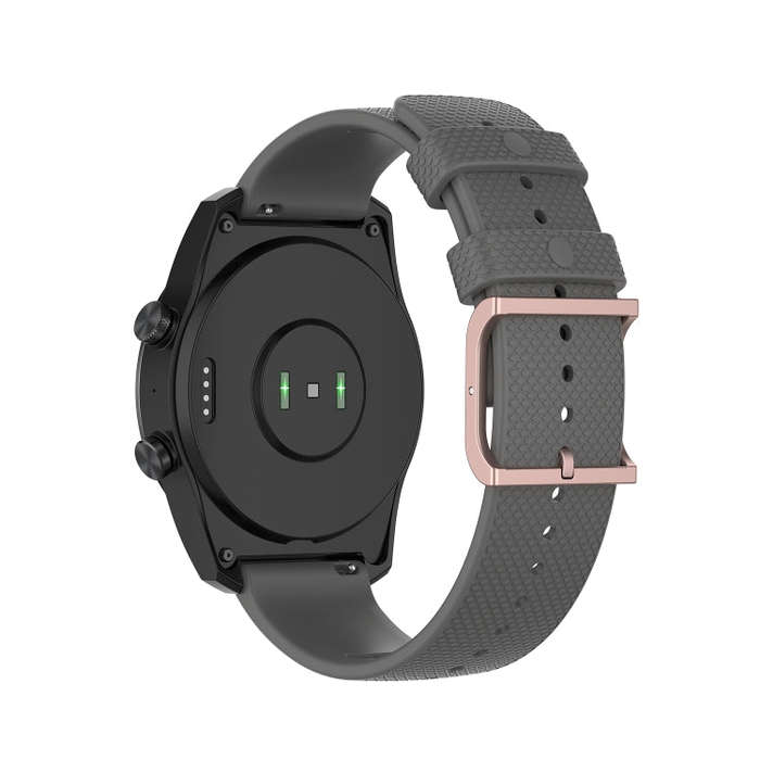 For Ticwatch Pro 2020 / Ticwatch GTX 22mm Dot Texture Watch Band(Grey)