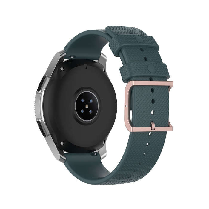 For Samsung Galaxy Watch3 45mm / Galaxy Watch 46mm 22mm Dot Texture Watch Band(Olive Green)