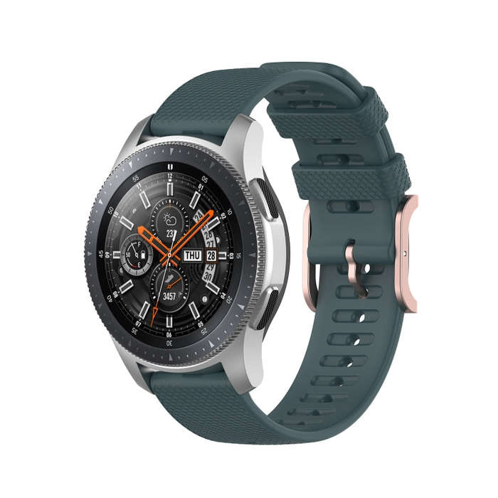 For Samsung Galaxy Watch3 45mm / Galaxy Watch 46mm 22mm Dot Texture Watch Band(Olive Green)