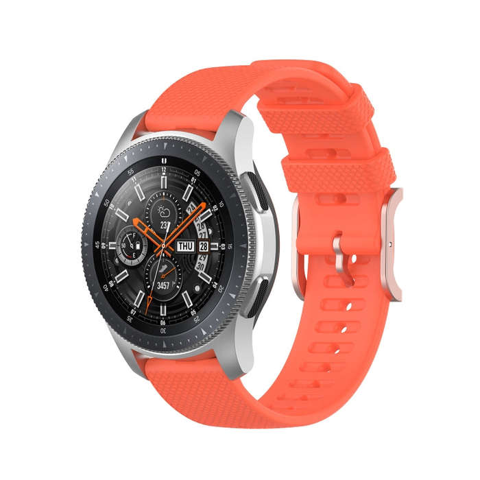 For Samsung Galaxy Watch3 45mm / Galaxy Watch 46mm 22mm Dot Texture Watch Band(Orange)