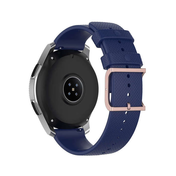 For Samsung Galaxy Watch3 45mm / Galaxy Watch 46mm 22mm Dot Texture Watch Band(Midnight Blue)