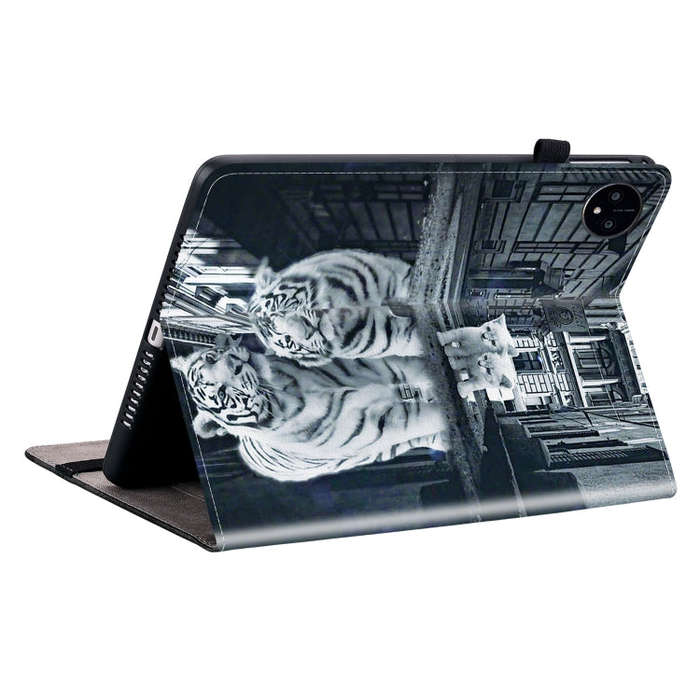 For Huawei MatePad Pro 11 2022 Crystal Texture Painted Leather Smart Tablet Case(Cat Reflection T...
