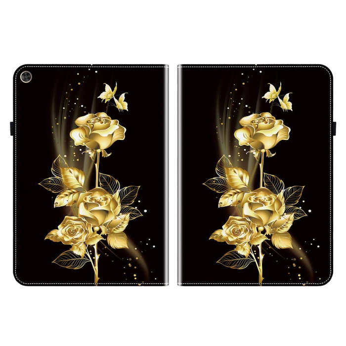 For Huawei MatePad T 10s / Enjoy Tablet 2 Crystal Texture Painted Leather Smart Tablet Case(Gold ...