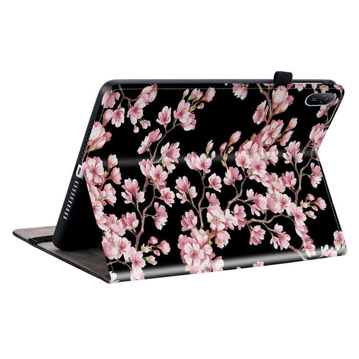 For Huawei MatePad SE 11 2024 Crystal Texture Painted Leather Smart Tablet Case(Plum Bossom)
