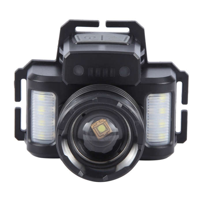 HL-03 Intelligent Induction Zoom Headlight Work Light(Black)
