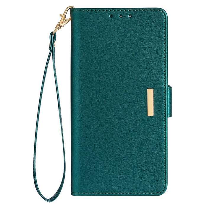 For Honor X8c 4G Global Crossbody Chain Leather Phone Case(Green)