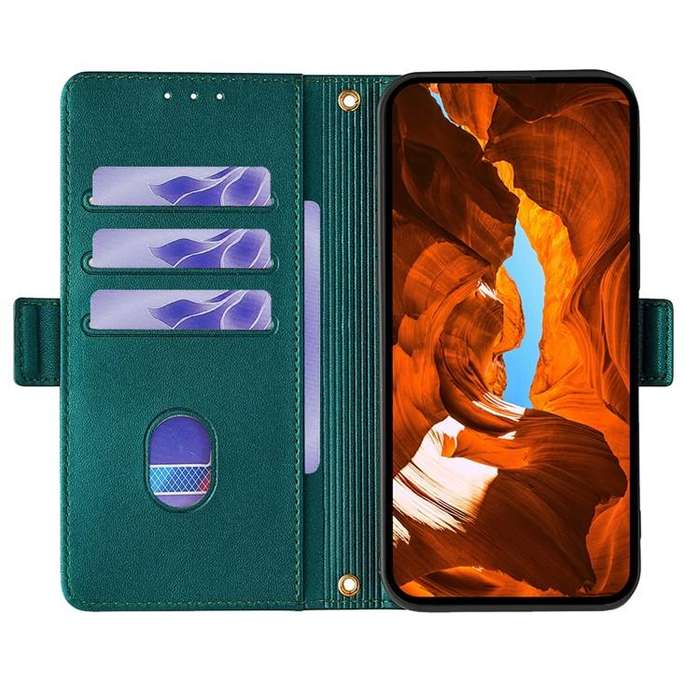 For Honor X8c 4G Global Crossbody Chain Leather Phone Case(Green)