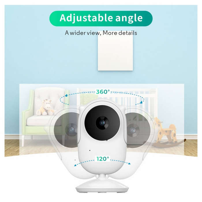 SM25 2.4 inch LCD Screen Baby Monitor Care Camera(US Plug)