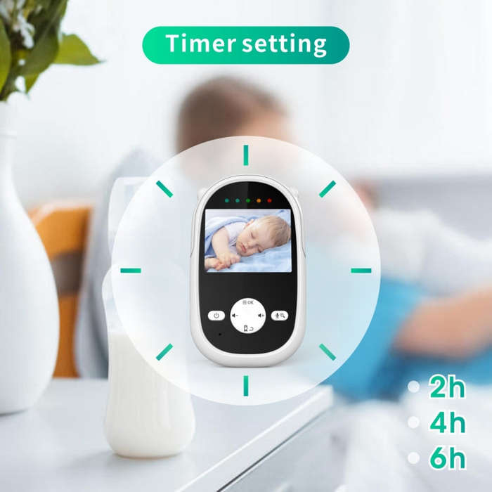 SM25 2.4 inch LCD Screen Baby Monitor Care Camera(US Plug)