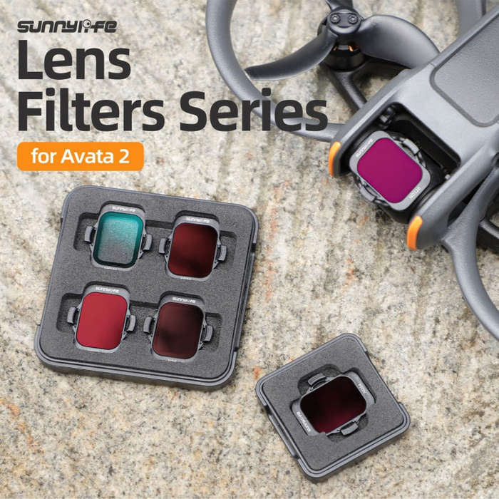 For DJI Avata 2 Sunnylife Camera Lens Filter, Filter:5 in 1 ND8/16/32/64/128