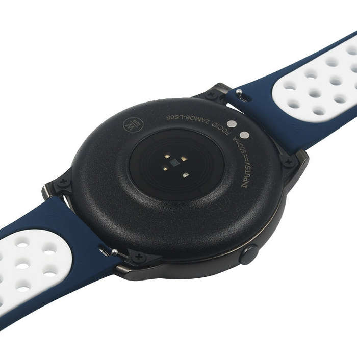 For Xiaomi Haylou Solar / LS05 Silicone Reverse Buckle Strap(Purple+Green)