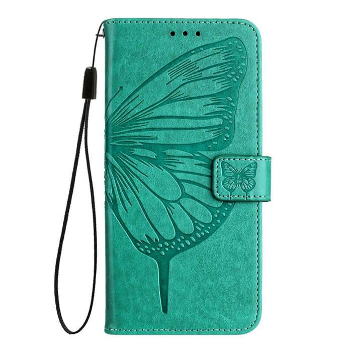 For Sony Xperia 10 IV Embossed Butterfly Leather Phone Case(Green)
