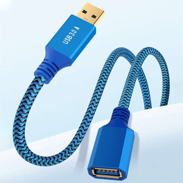 Printer / Hard Disk USB 3.0 Male to Female Extension Cable, Length:3m(Blue)