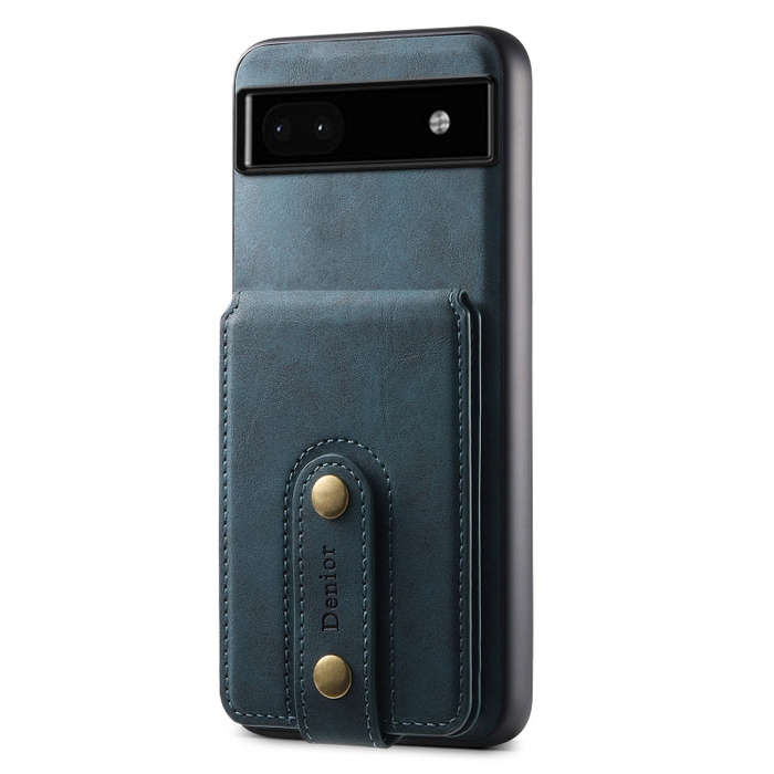For Google Pixel 6a Denior D14 NK Retro Pattern MagSafe Magnetic Card Holder Leather Phone Case(B...