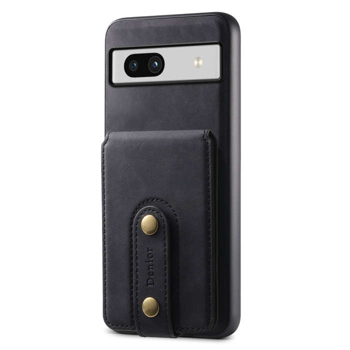For Google Pixel 7a Denior D14 NK Retro Pattern MagSafe Magnetic Card Holder Leather Phone Case(B...