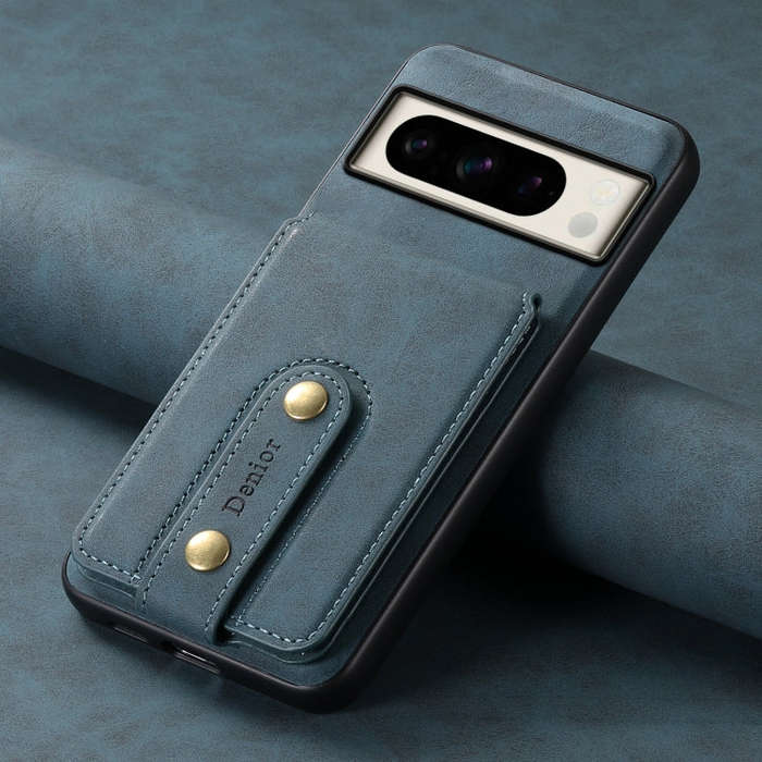 For Google Pixel 8 Pro Denior D14 NK Retro Pattern MagSafe Magnetic Card Holder Leather Phone Cas...
