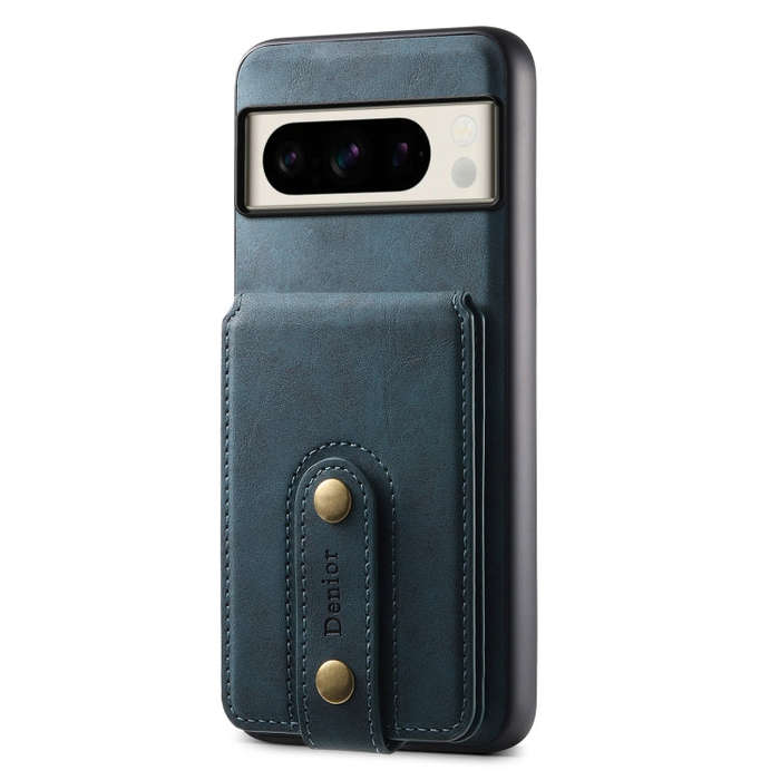 For Google Pixel 8 Pro Denior D14 NK Retro Pattern MagSafe Magnetic Card Holder Leather Phone Cas...
