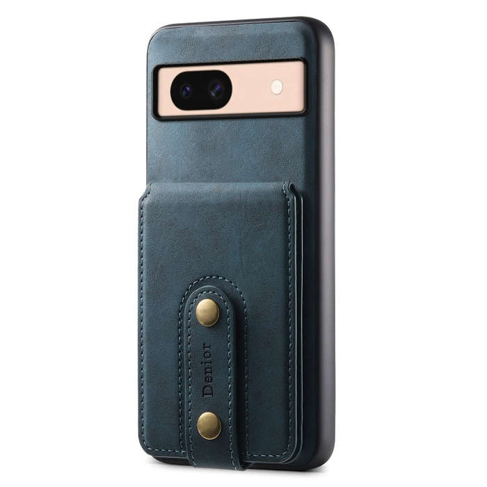 For Google Pixel 8a Denior D14 NK Retro Pattern MagSafe Magnetic Card Holder Leather Phone Case(B...