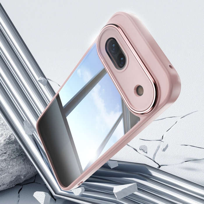 For Google Pixel 8a Acrylic Hybrid TPU Armor Shockproof Phone Case(Pink)